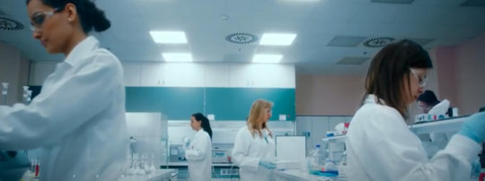 Scientists working in a lab.