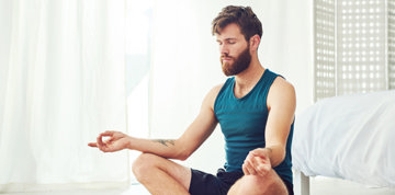 Man meditating
