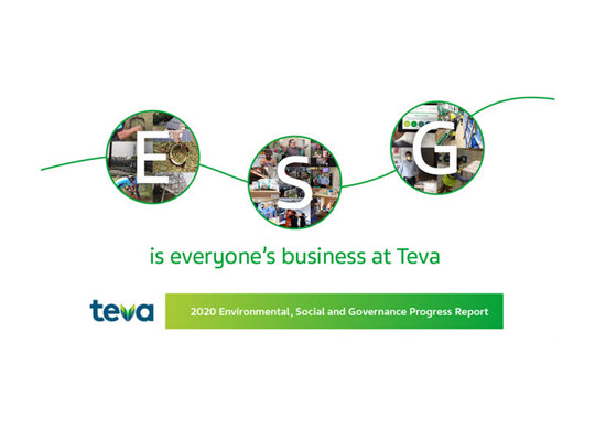 Is everyone's business at Teva - 2020 Environmental, Social and Governance Progress Report