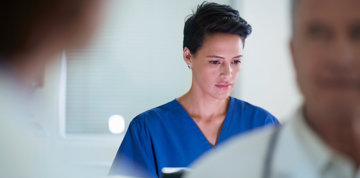 Nurse working.