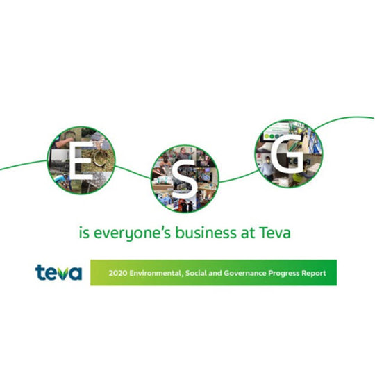 Is everyone's business at Teva - 2020 Environmental, Social and Governance Progress Report