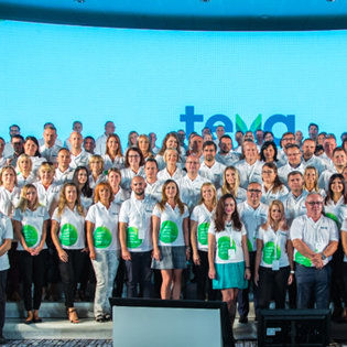 People at a Teva conference